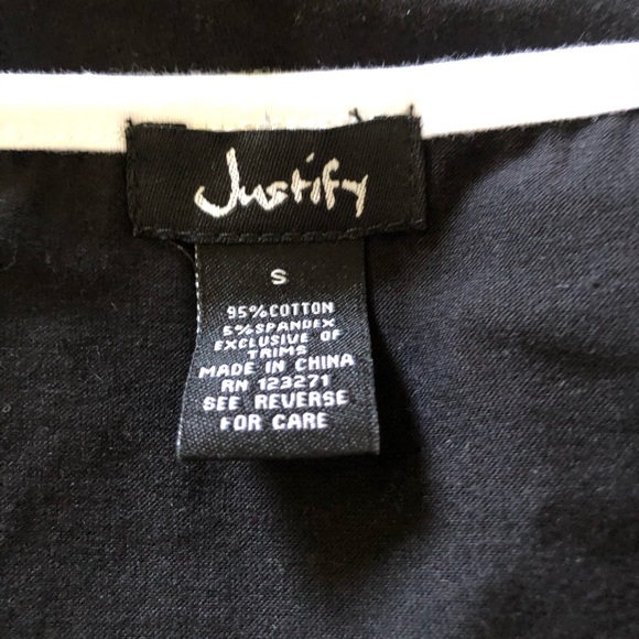 Justify Womens Crop Top Small Black/Yellow/Purple - Picture 4 of 4